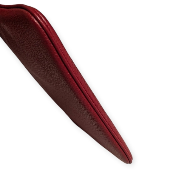 Coach Wristlet Rexy Carriage Deep Red Glitter Wristlet Medium Zip Wallet 88770 - Picture 6 of 10